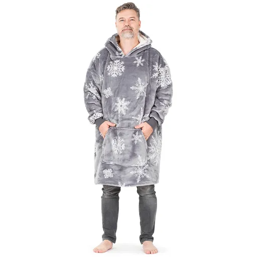 Hanorac din micropluș 4Home Silent Snowfall, uni L - pentru bărbați