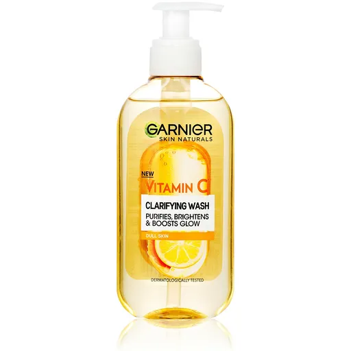 Garnier Gel de curățare strălucitor cu vitamina C Skin Naturals (Clarifying Wash) 200 ml