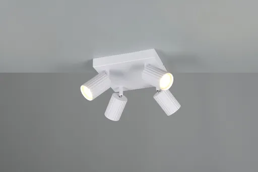 Plafoniera Soka, TRIO, 20x20x14.5 cm, 10W, 4x GU10, metal, alb mat