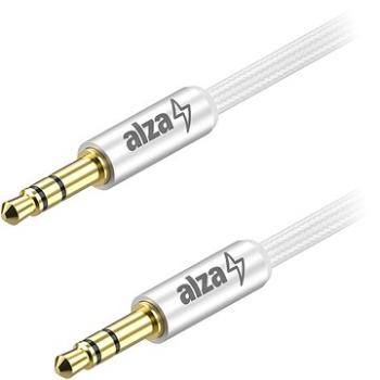 AlzaPower AluCore Audio 3,5 mm Jack (M) to 3,5 mm Jack (M) 3 m strieborný (APW-CBA3JM03S)