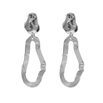 Victoria Cruz Stříbrné visací náušnice Connect A4636-HT