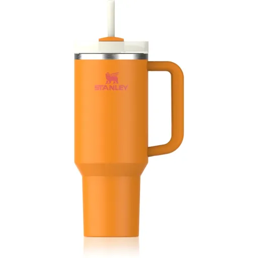Stanley Quencher H2.O FlowState™ Tumbler pahar din oțel inoxidabil cu pai mare Goldenrod Coral 1180 ml