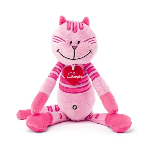 Lumpin Pisica Rosalie, medie - roz, 38 cm