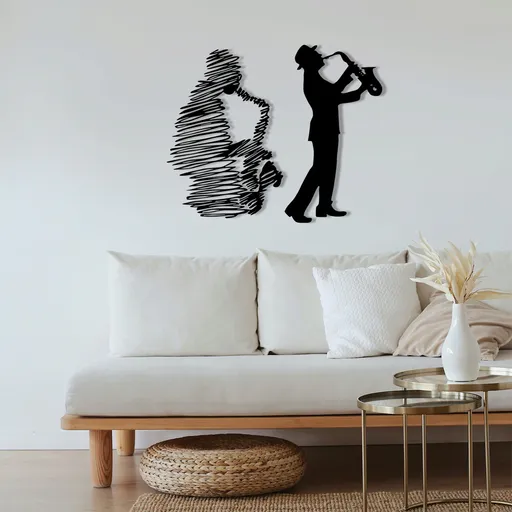 Decoratiune de perete, Deva, Dimensiune: 45 x 37 cm, Negru