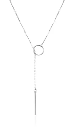 Agato Colier minimalist din argint pentru femei AGT-N006W