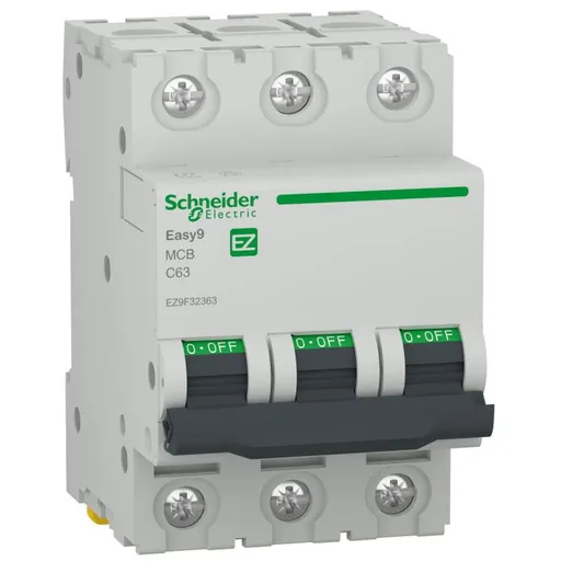 Siguranta automata Easy9 3P 63A 4500A curba C Schneider EZ9F32363