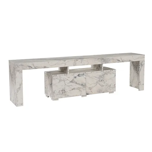 Măsuță TV Enclave Fressia Marble, gri deschis