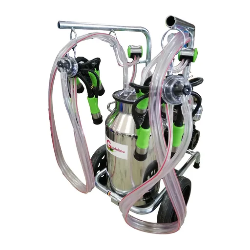 Mulgatoare Vaci Gardelina 240 IN PC, 40L INOX, 2 posturi, 180 l/min, 16-20 bovine pe ora