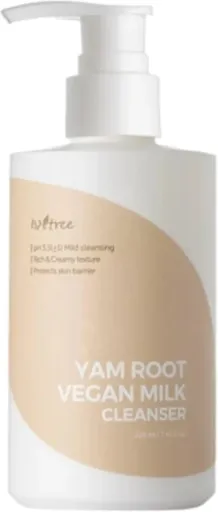 Isntree Loțiune demachiantă și curățare pentru față Yam Root Vegan Milk (Cleanser) 220 ml