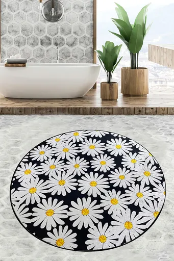 Covoras de baie, L'essentiel Maison, Primula Djt (160 cm), Poliester, Multicolor