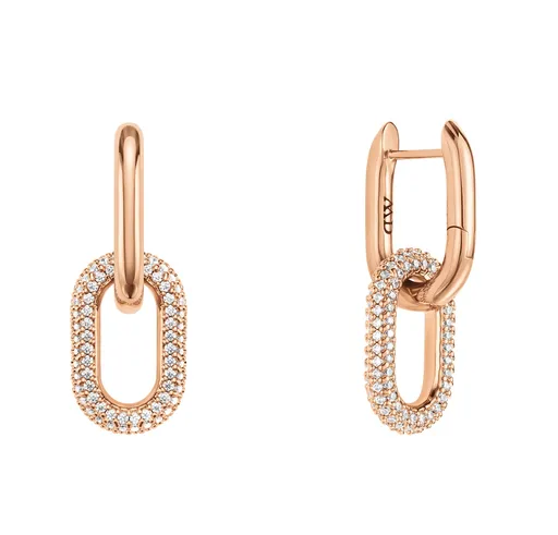 Daniel Wellington Cercei strălucitori din bronz 2v1 Crystal Link DW00400576