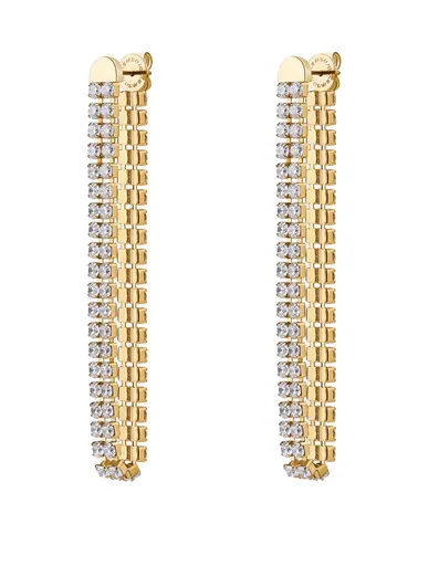 Brosway Cercei lungi placați cu aur cu zirconiu cubic Desidery BEIE030