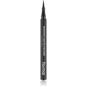 flormar Midnight Matte Eyeliner eyeliner în fix cu efect matifiant culoare 01 Black 1,2 ml