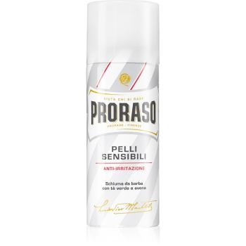 Proraso White spumă pentru bărbierit pentru piele sensibilă 50 ml