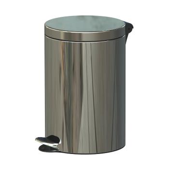 Coș cu pedale Alda Freedom Fresh 12 L, oțelinoxidabil, inox lucios, 12 l