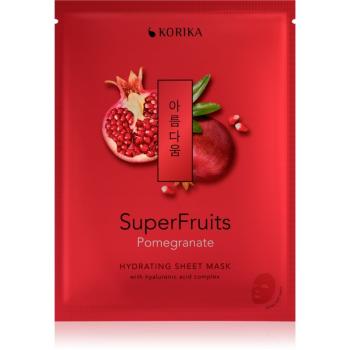 KORIKA SuperFruits Pomegranate - Hydrating Sheet Mask mască textilă hidratantă Pomegranate 25 g