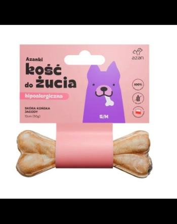 AZANKI Os din piele de cal pentru caini S/M 12cm