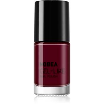 NOBEA Day-to-Day Gel-like Nail Polish lac de unghii cu efect de gel culoare Dark cherry #N09 6 ml