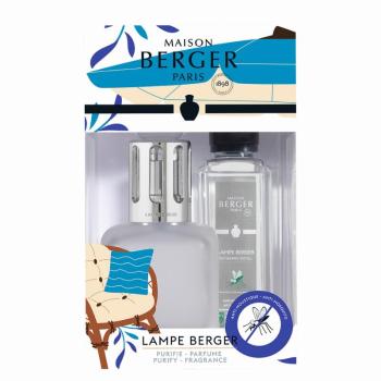 Maison Berger Paris Set cadou lampă catalitică albă Glacon + Rezervă Anti-Mosquito împotriva țânțarilor 250 ml