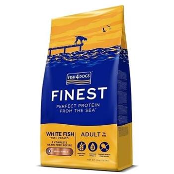 FISH4DOGS Granule malé pre dospelých psov Finest biela ryba so zemiakmi 12 kg, 1+ (5056008807856)