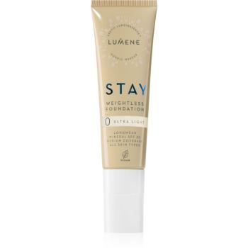 Lumene Stay Weightless machiaj lichid cu un finisaj mat SPF 30 culoare 0 Ultra Light 30 ml