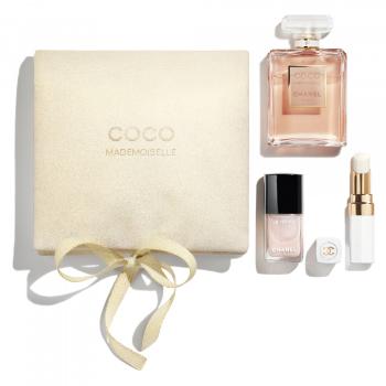 CHANEL COCO MADEMOISELLE SECRET LOOK  TRIO PRO PŘIROZENÝ VZHLED - EAU DE PARFUM 50 ML, ROUGE COCO BAUME DREAMY WHITE, LE VERNIS BALLERINA