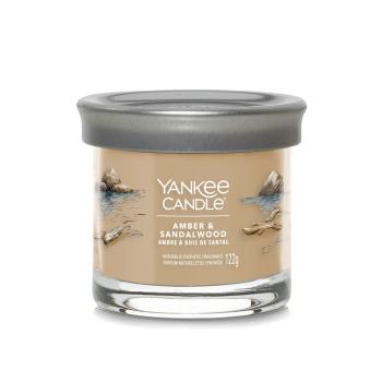 Yankee Candle Lumânare aromată Signature medie Amber & Sandalwood 122 g