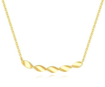 MOISS Colier elegant placat cu aur pentru femei ETERNITY N0000930