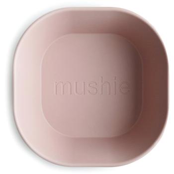 Mushie Square Dinnerware Bowl bol Blush 2 buc