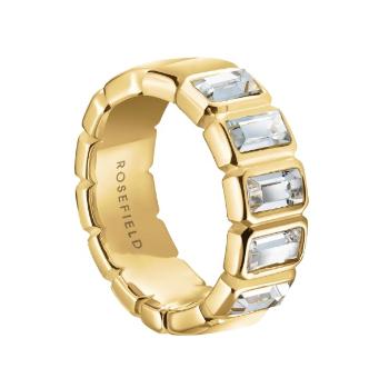 Rosefield Inel fermecător placat cu aur cu cristale Iconic JRIO 54 mm