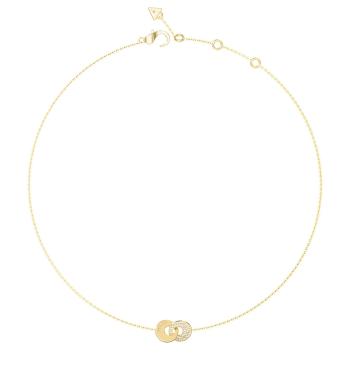 Guess Colier decent placat cu aur Blooming Summer JUBN05219JWYGT/U