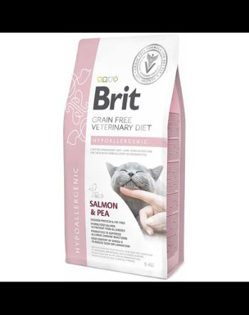 BRIT Veterinary Diets Cat Hypoallergenic Dieta veterinara pentru pisici cu alergii si probleme deramatologice 5 kg