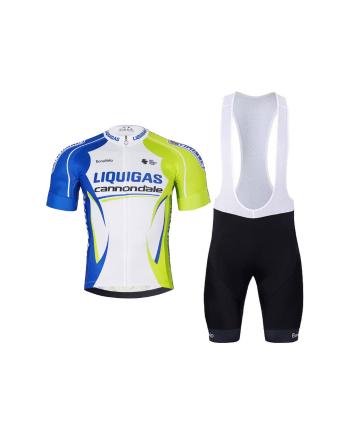 
                         Tricoul și pantaloni scurți de ciclism - LIQUIGAS CANNONDALE 
                