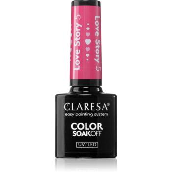 Claresa SoakOff UV/LED Color Love Story lac de unghii sub forma de gel culoare 5 5 g