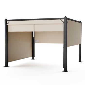 Blumfeldt Pantheon Cortina - Adăpost flexibil pentru exterior, 3x3 m
