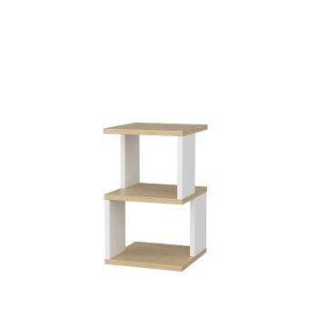 Măsuță de noptieră Carter Oak White, maro