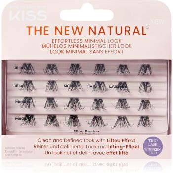 KISS The New Natural Effortless Minimal Look pachet cu gene fără noduri autoadezive Trio 02 24 buc