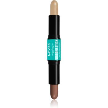 NYX Professional Makeup Wonder Stick Dual Face Lift baton pentru dublu contur culoare 02 Universal Light 2x4 g