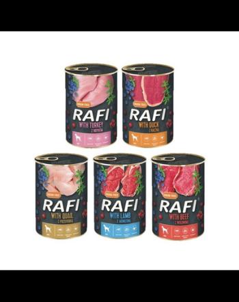 DOLINA NOTECI RAFI Conserve pentru caini, mix sortimente 400 g x 60