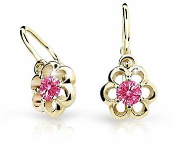 Cutie Jewellery Cercei de aur pentru copii C1947-10-X-1 fucsia