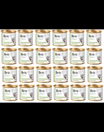 BRIT Veterinary Diet Diabetes Lamb&amp;Pea pentru pisici cu diabet 24x200 g hrana dietetica