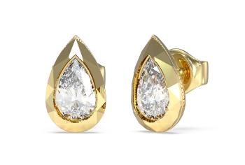 Guess Cercei placați cu aur Tear Drop 4G Light JUBE05247JWYGT/U