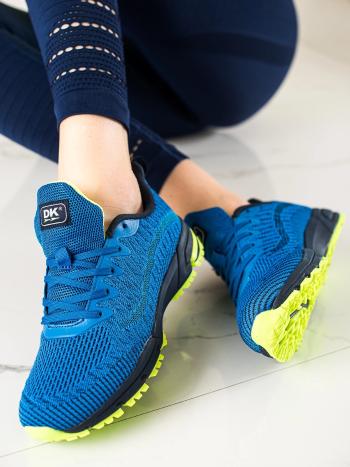 Adidași albaștri trendy pentru femei fără toc