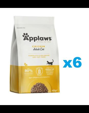 APPLAWS Cat Adult Chicken 2,4 kg (6x400 g) Mancare pentru pisici adulte, cu pui