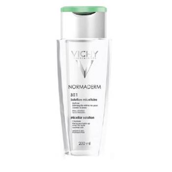 Vichy Apă micelară pentru curățarea tenului sensibil și problematic Normaderm (Micellar Solution) 200 ml