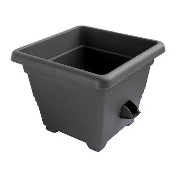 Plastia Bergamot ghiveci de flori cu auto-udare40 x 40 cm, gri, 40 x 40 cm