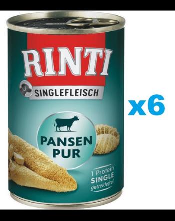 RINTI Singlefleisch Rumen Pure 6x400 g monoproteina rumen, pentru caini