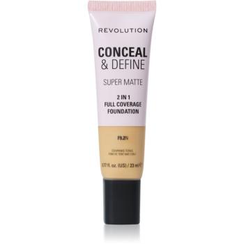 Makeup Revolution Conceal & Define machiaj cu efect matifiant culoare F9.2N 23 ml