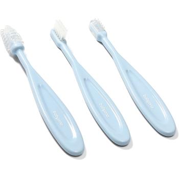 BabyOno Toothbrush periuta de dinti pentru copii Blue 3 buc