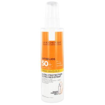 La Roche Posay Spray pentru protecție solară, pentru piele sensibilă SPF 50+ Anthelios (Invisible Spray Ultra Resistant) 200